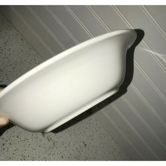 (2) HOLIDAY Christmas scene Serving BOWLS Genuine Stoneware Church - Picture 5 of 10